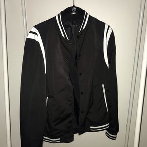 ZARA Men’s Striped Bomber Jacket